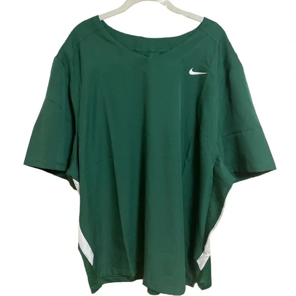 Nike Men’s Lcrose Jersey Dri-Fit Shirt‎ Short Sleeve Green White Size XL - Picture 1 of 9